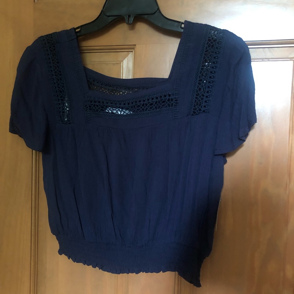 Navy blue top